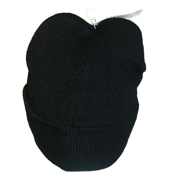 San Diego Padres Mens 90s Vintage Black Beanie Winter Cuffed hat New Tags Mlb - Picture 2 of 2